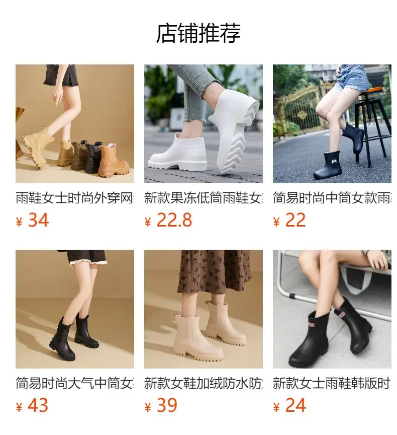 New Elastic Mouth Women's Rain Boots, Medium and Low Tube Thick Sole Heightening Water Shoes, Non-Slip Wear-Resistant Outdoor Waterproof Solid Color Rain Boots — feature 21