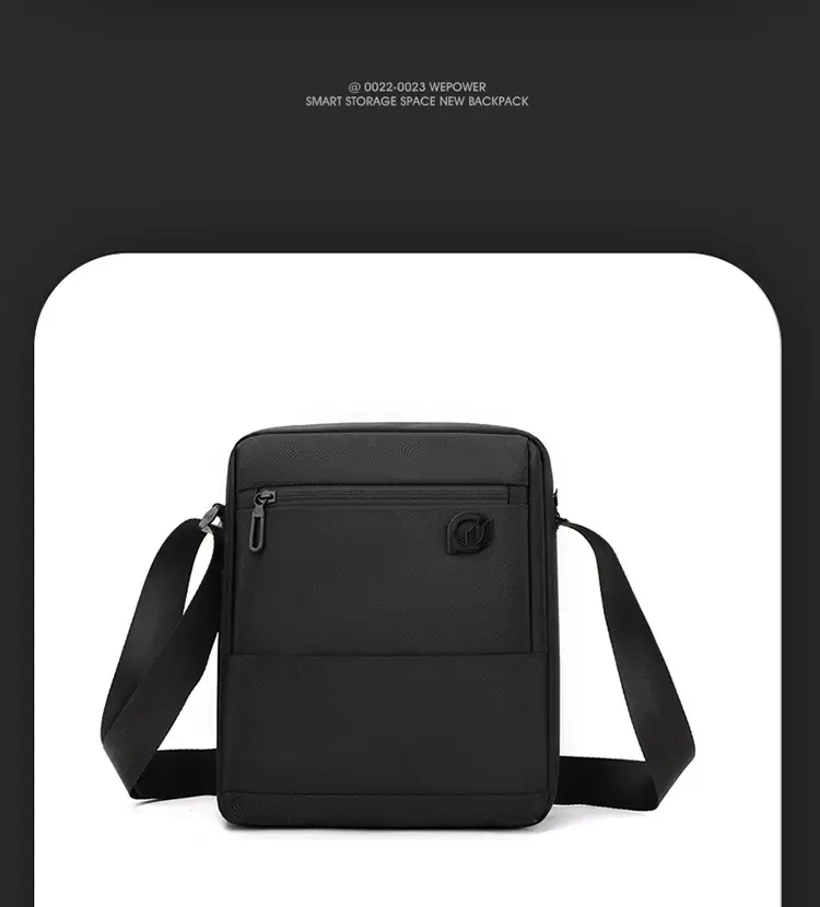 Men's Waterproof Korean Style Crossbody Bag Blue — feature 23