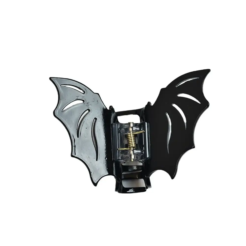Halloween Bat Hair Clips for Women Black Red Silver - Image 7
