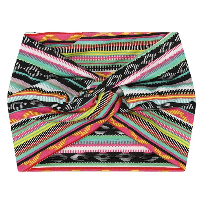 Women's African Print Headband for Yoga Running Sweat Absorbing — feature 5