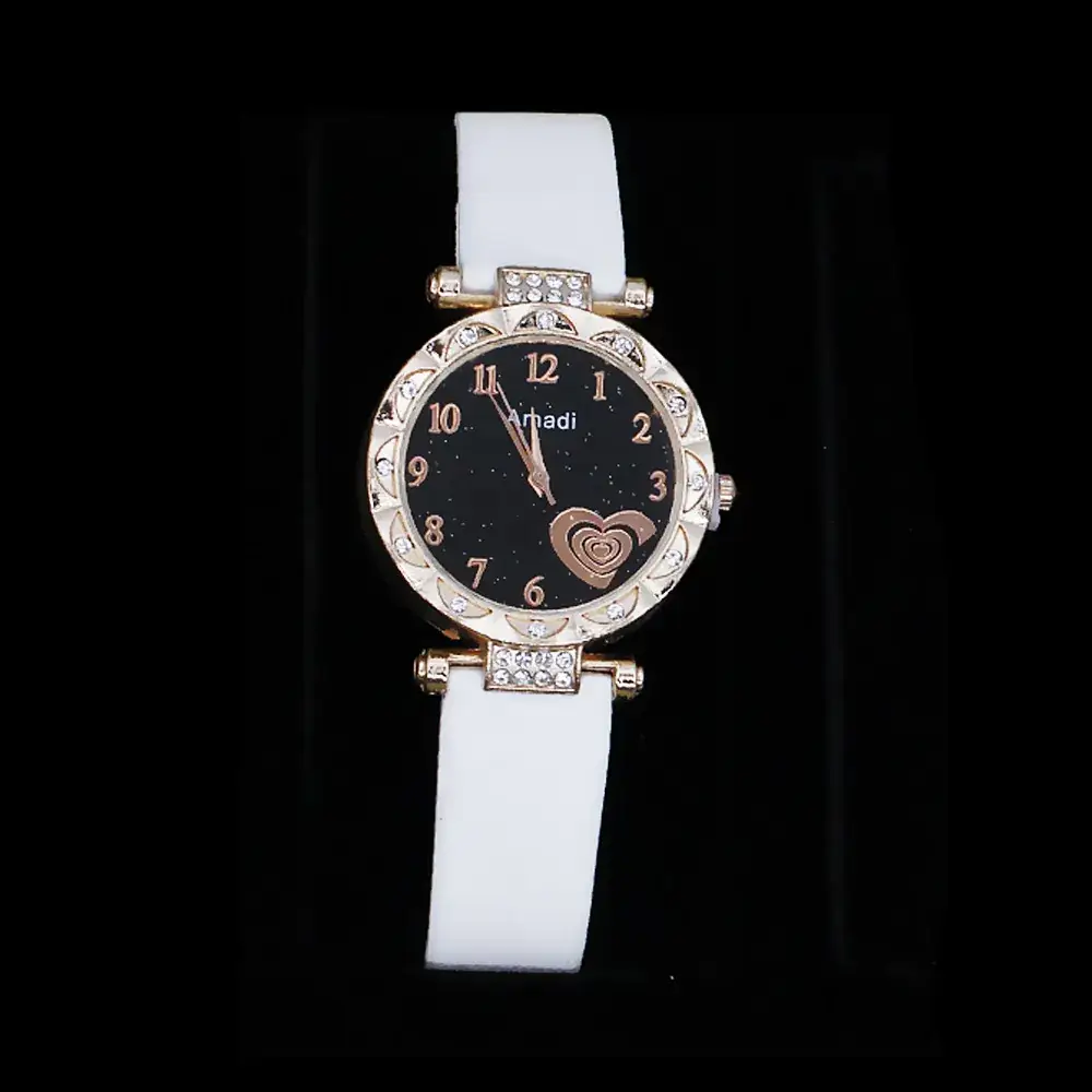 Women's Heart Design Crystal Watch Set - Image 6