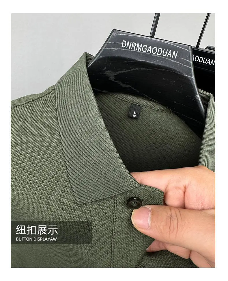 Men's Black Polo Shirt with Logo + Half Sleeve — feature 31