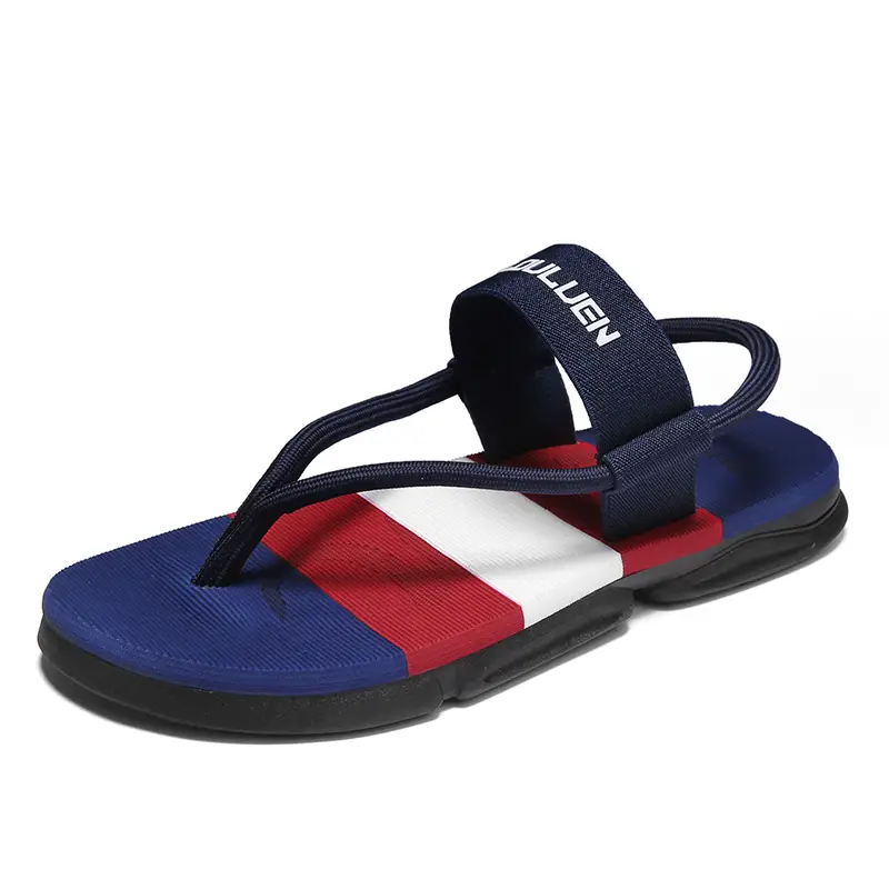 Men's Slippers 2022 New Outdoor Sandals Korean Style Fashionable Outdoor Beach Shoes Summer Flip-Flops Men's Trendy