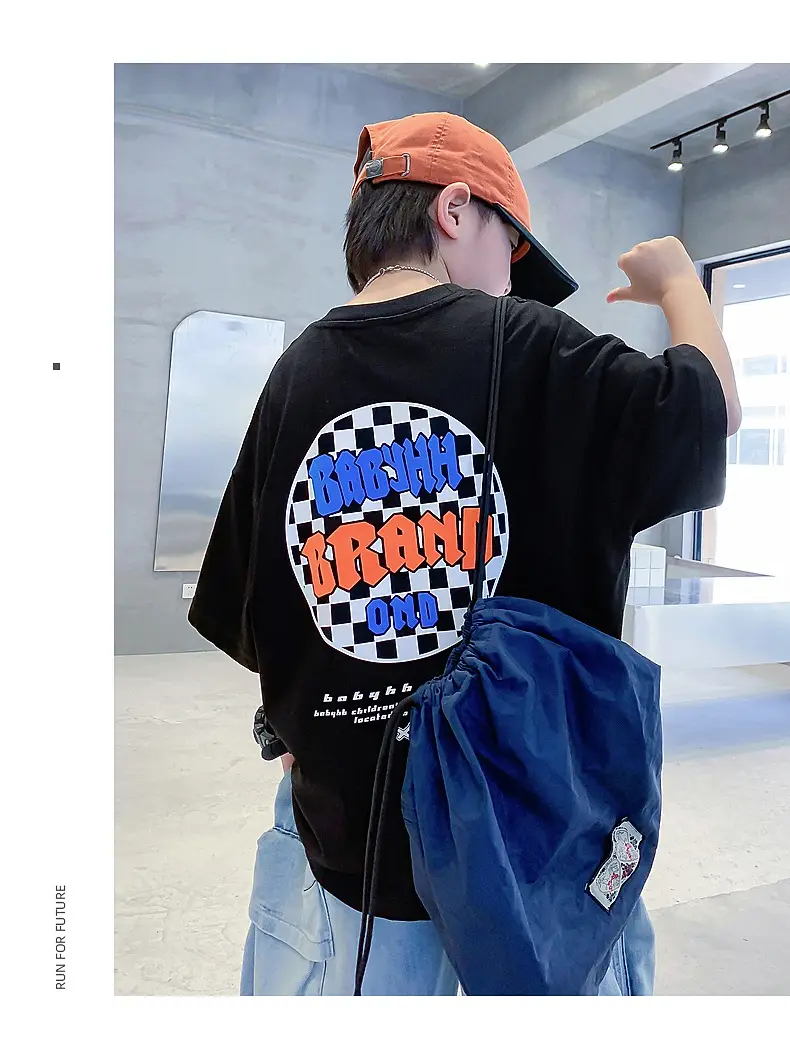 Boys White Korean Style Short Sleeve T-Shirt 2025 — feature 15