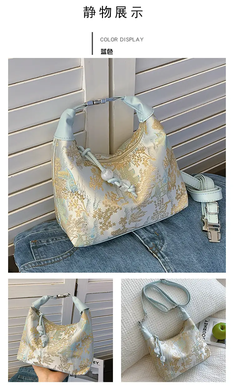 New Silk Jacquard Vintage Handbag Women 2024 — feature 18