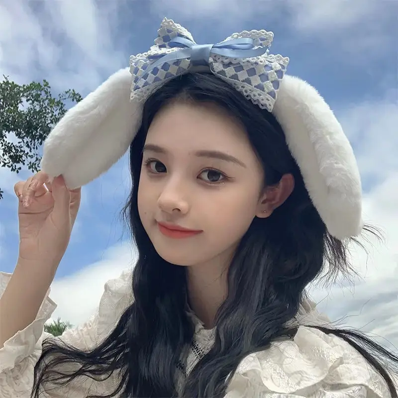 Cute Soft Cute Gui Dog Hair Band Sanrio Big Ear Headband Face Wash Cosplay Bow Hair Accessories — feature 5