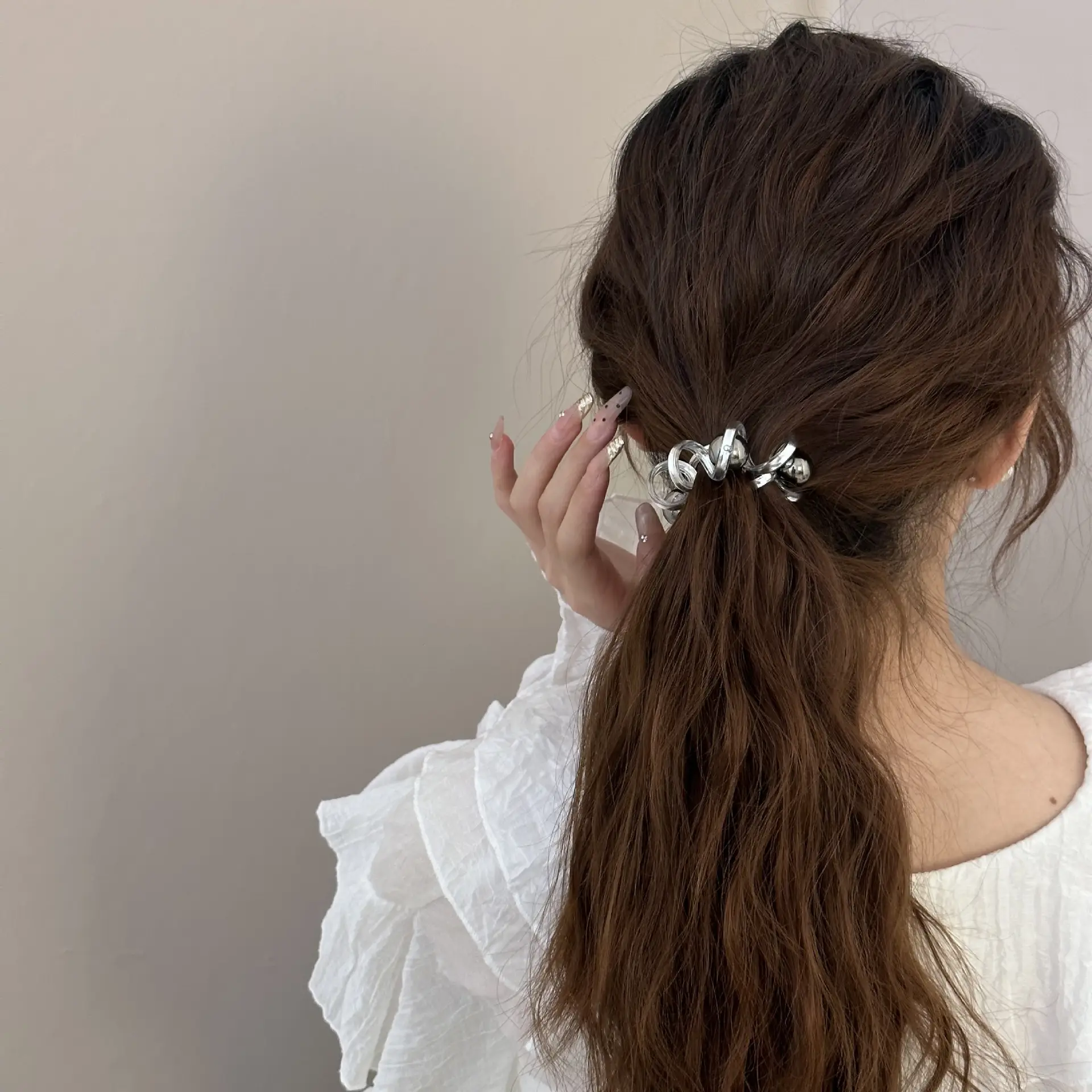 Pearl Hair Ring for Women with Pearl Accessories - Image 5
