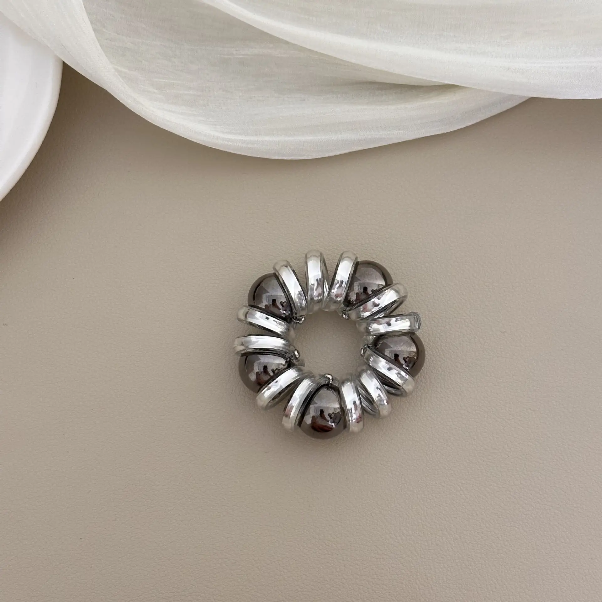 Pearl Hair Ring for Women with Pearl Accessories - Image 2