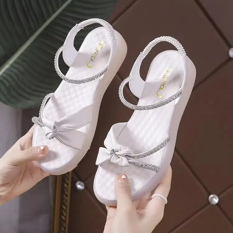 2023 Summer Rhinestone Fairy-Style Sandals for Women - Image 4