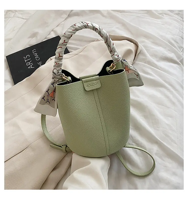 Women's Silk Textured Shoulder Crossbody Bag Beige Spring 2025 — feature 23