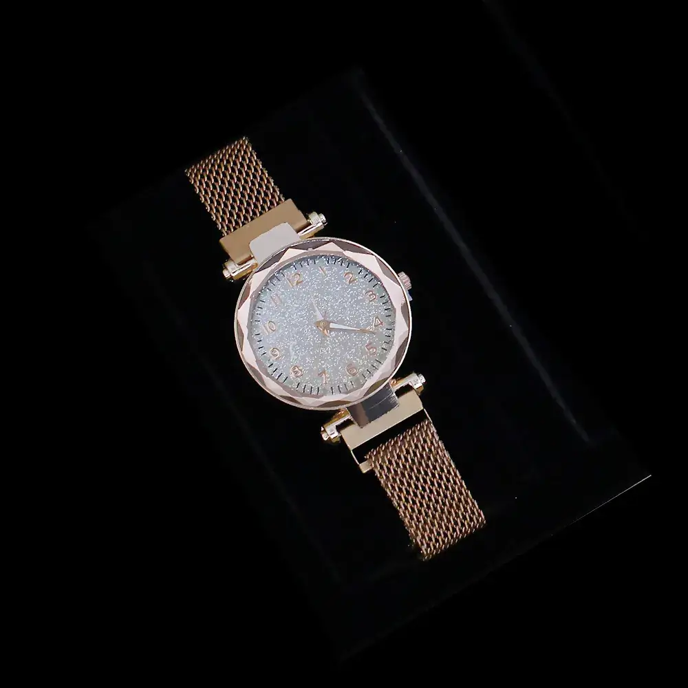 Cross-Bracelet Luminous Crystal Women's Watch Set 5PCS