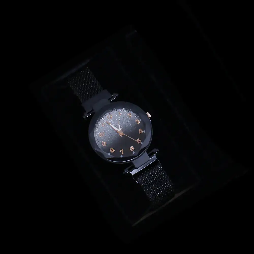 Cross-Bracelet Luminous Crystal Women's Watch Set 5PCS