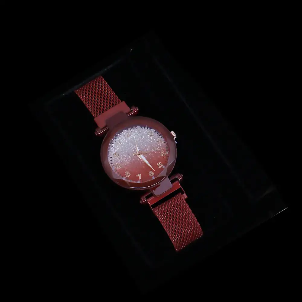 Cross-Bracelet Luminous Crystal Women's Watch Set 5PCS