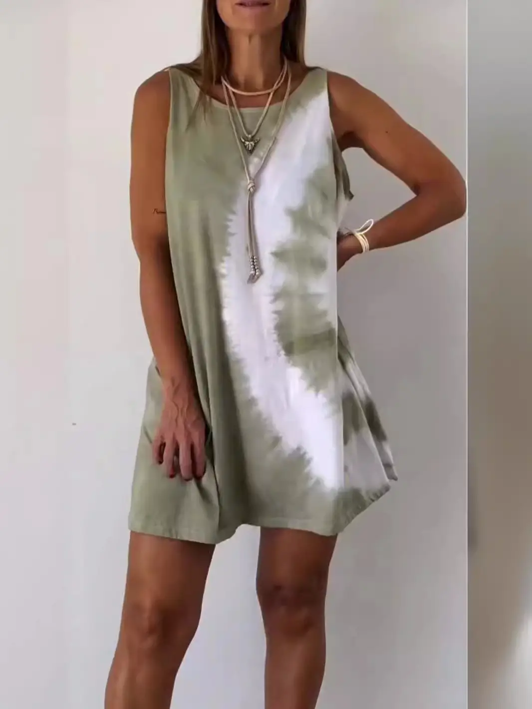 2024 Tie-Dye Sleeveless Summer Dress for Women - Image 8