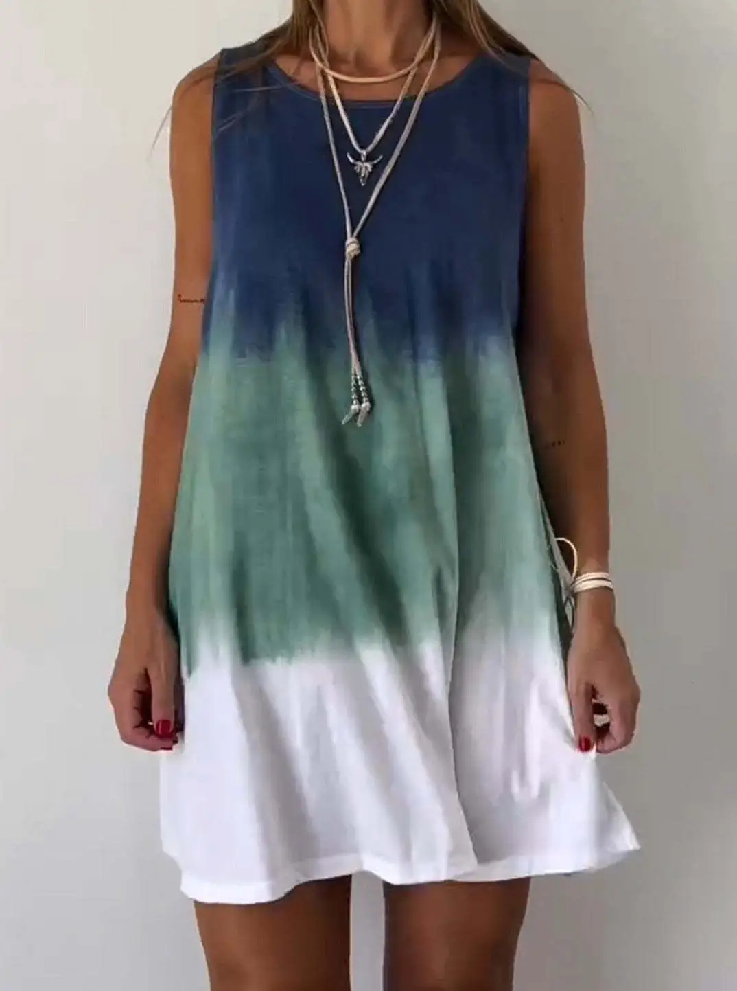 2024 Tie-Dye Sleeveless Summer Dress for Women — feature 5