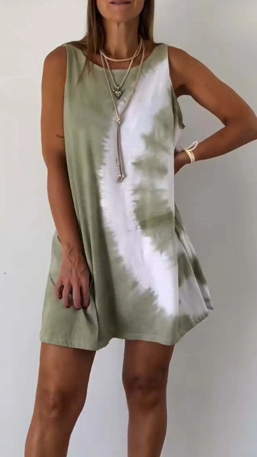 2024 Tie-Dye Sleeveless Summer Dress for Women — feature 9
