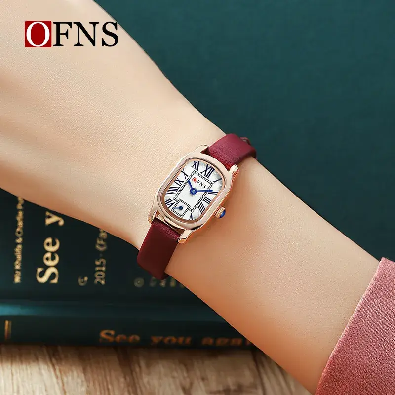 Ofns Women's Oval Roman Numeral Quartz Watch - Image 7