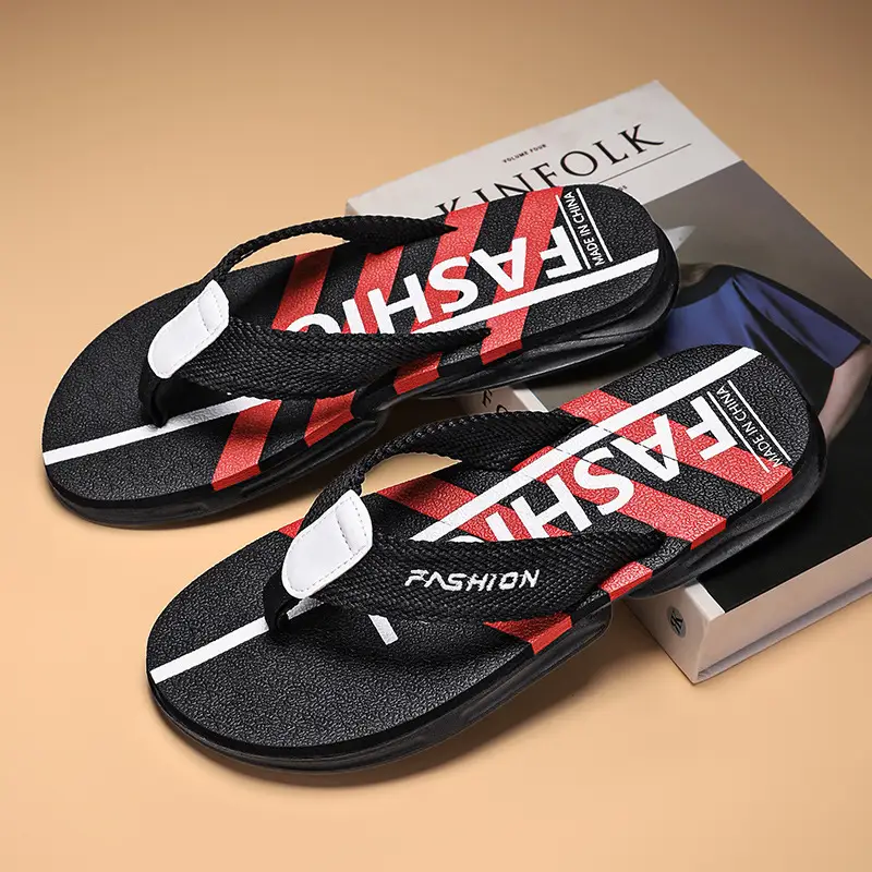 Flip-flops men's summer outdoor casual sports non-slip soft bottom flip-flops sandals for teenagers beach shoes