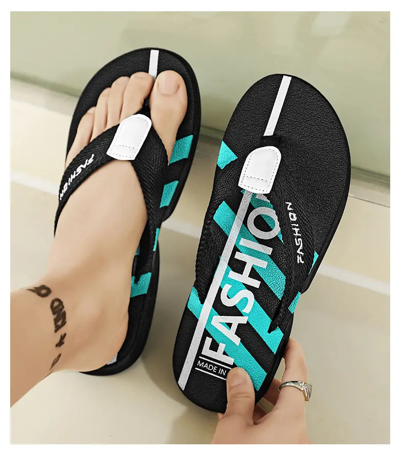 Flip-flops men's summer outdoor casual sports non-slip soft bottom flip-flops sandals for teenagers beach shoes — feature 12