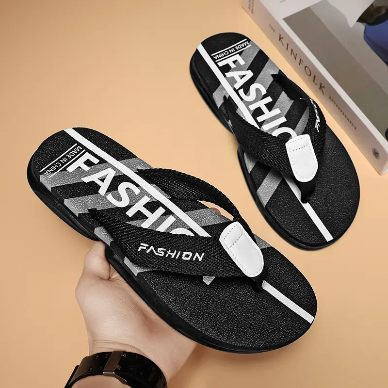 Flip-flops men's summer outdoor casual sports non-slip soft bottom flip-flops sandals for teenagers beach shoes