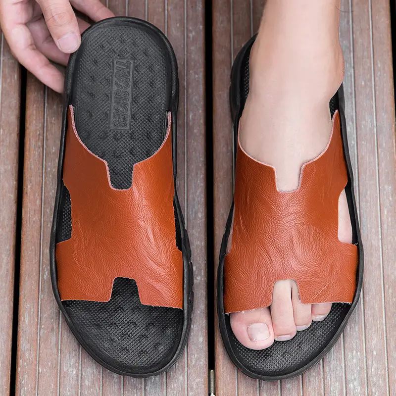 Cross-Border Large Size Men's Flip-Flops, Men's Summer New Style, Large Size Trendy Outdoor Men's Sandals
