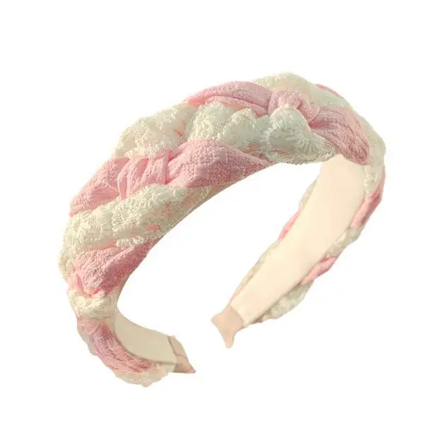 Women's Twist Woven Lace Hair Hoop High Grade - Image 10