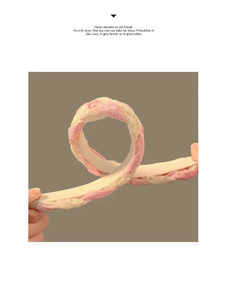 Women's Twist Woven Lace Hair Hoop High Grade — feature 6
