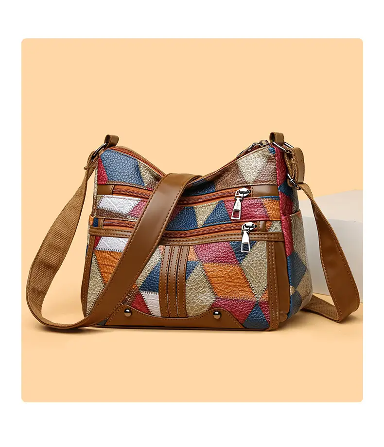 Retro Multi-Pocket Shoulder Bag for Women — feature 11