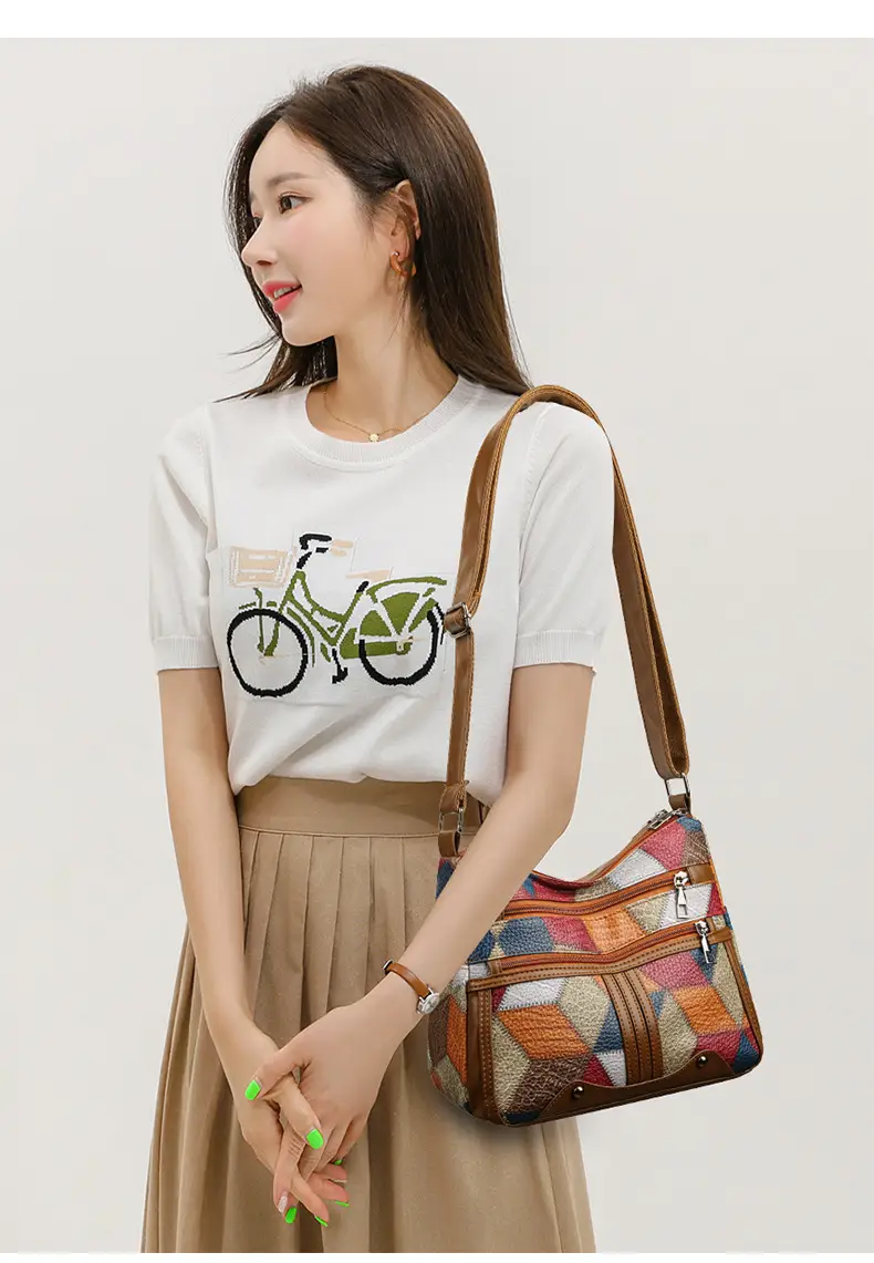 Retro Multi-Pocket Shoulder Bag for Women — feature 13