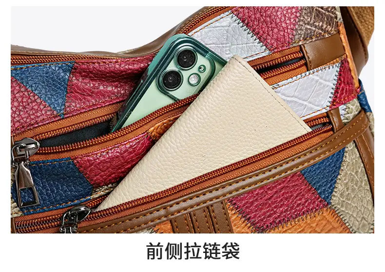 Retro Multi-Pocket Shoulder Bag for Women — feature 27