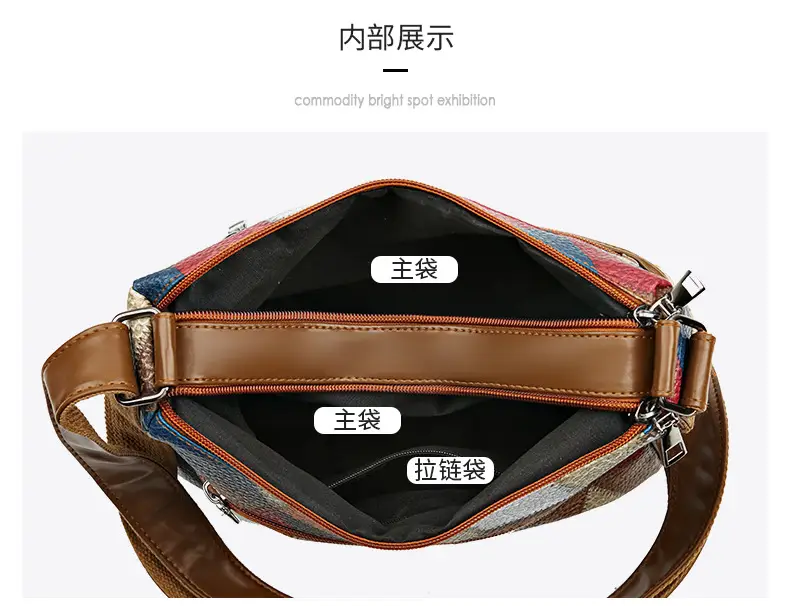 Retro Multi-Pocket Shoulder Bag for Women — feature 30