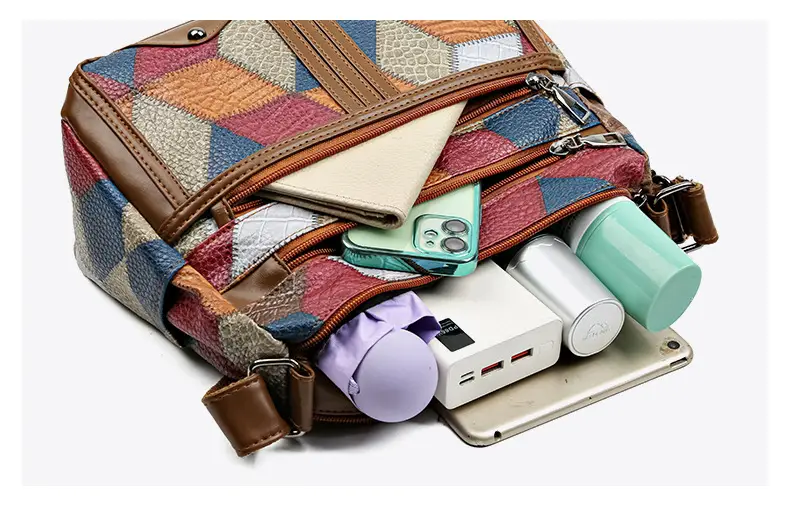 Retro Multi-Pocket Shoulder Bag for Women — feature 31