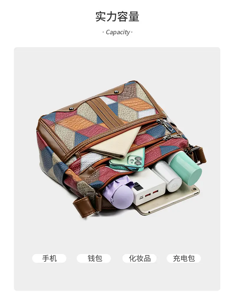 Retro Multi-Pocket Shoulder Bag for Women — feature 6