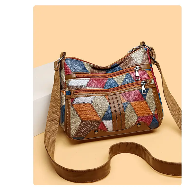 Retro Multi-Pocket Shoulder Bag for Women — feature 9