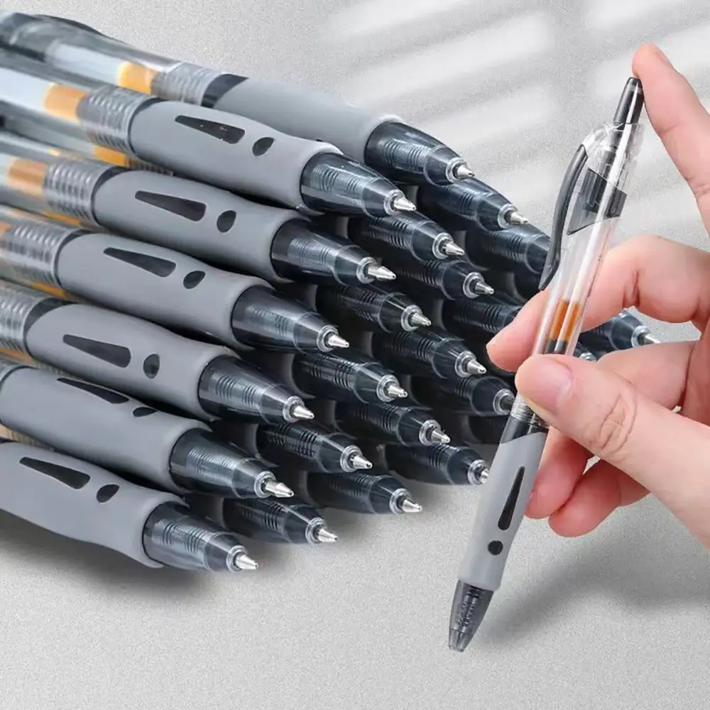 Press Gel Pen Black Red GP1008 Student Learning Ballpoint Pen Signature Pen Office Refill Stationery Wholesale