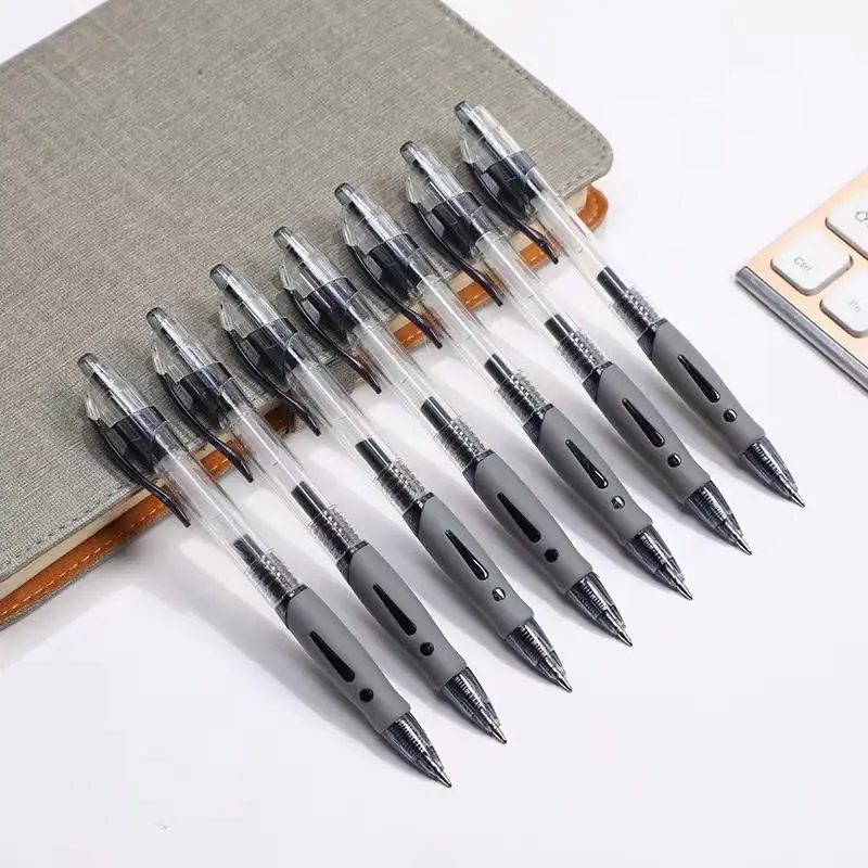 Press Gel Pen Black Red GP1008 Student Learning Ballpoint Pen Signature Pen Office Refill Stationery Wholesale