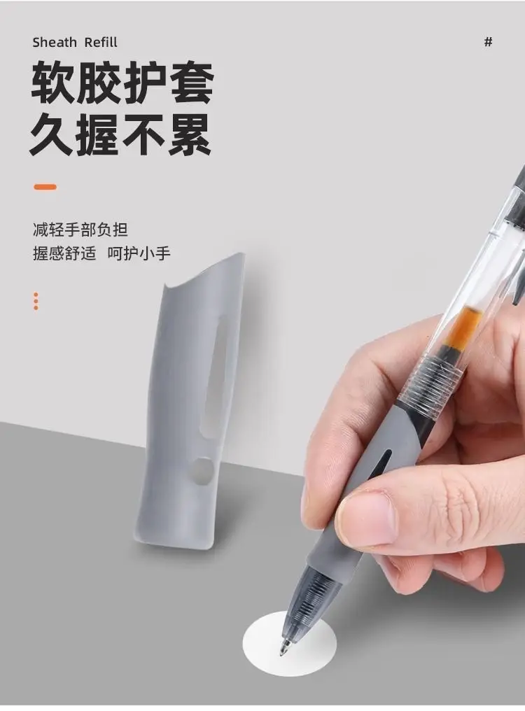 Press Gel Pen Black Red GP1008 Student Learning Ballpoint Pen Signature Pen Office Refill Stationery Wholesale — feature 5