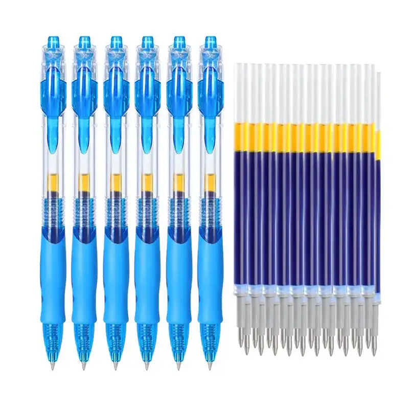 Press Gel Pen Black Red GP1008 Student Learning Ballpoint Pen Signature Pen Office Refill Stationery Wholesale