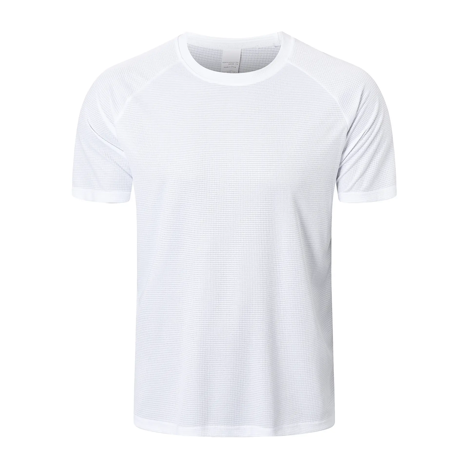 Men's Grey Ice Mesh Running T-Shirt Short Sleeve - Image 2