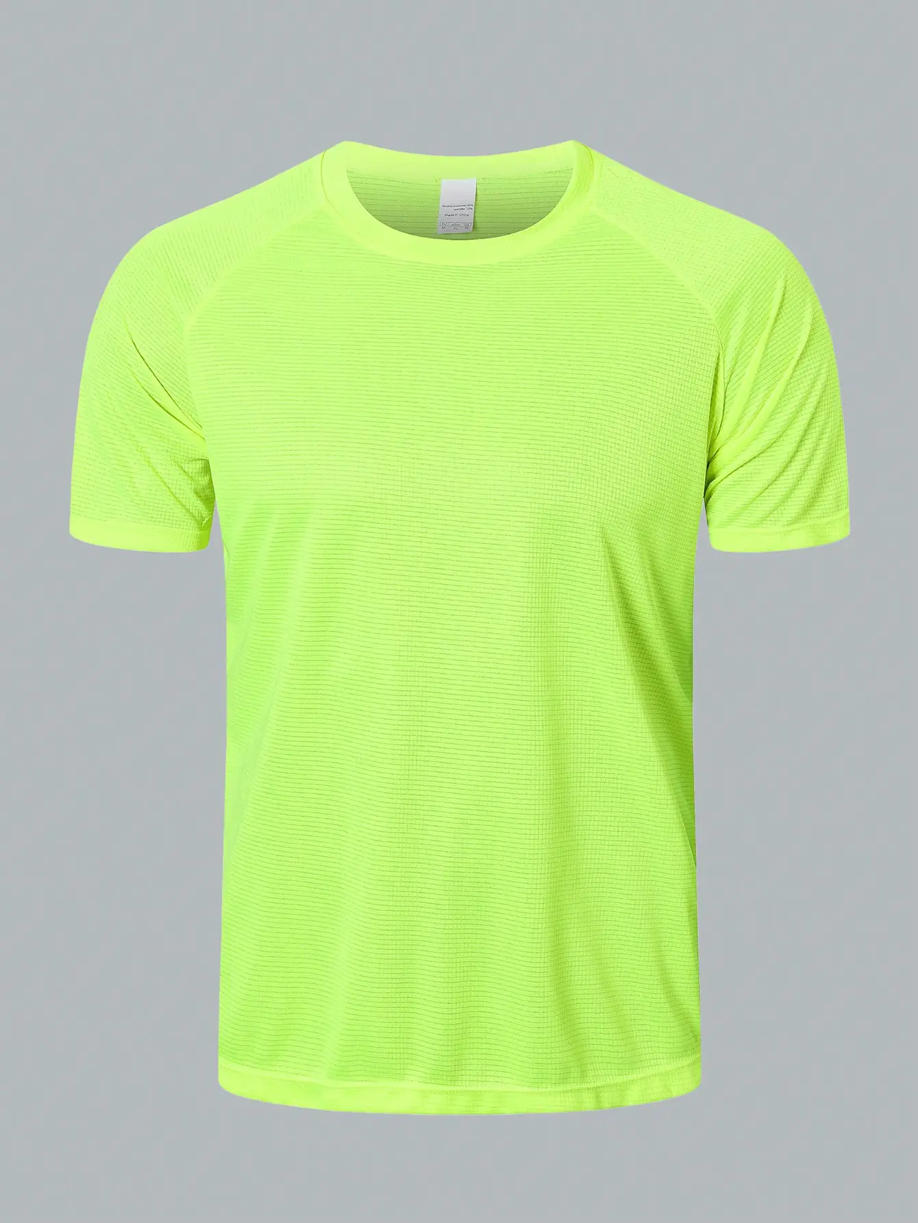Men's Grey Ice Mesh Running T-Shirt Short Sleeve - Image 3