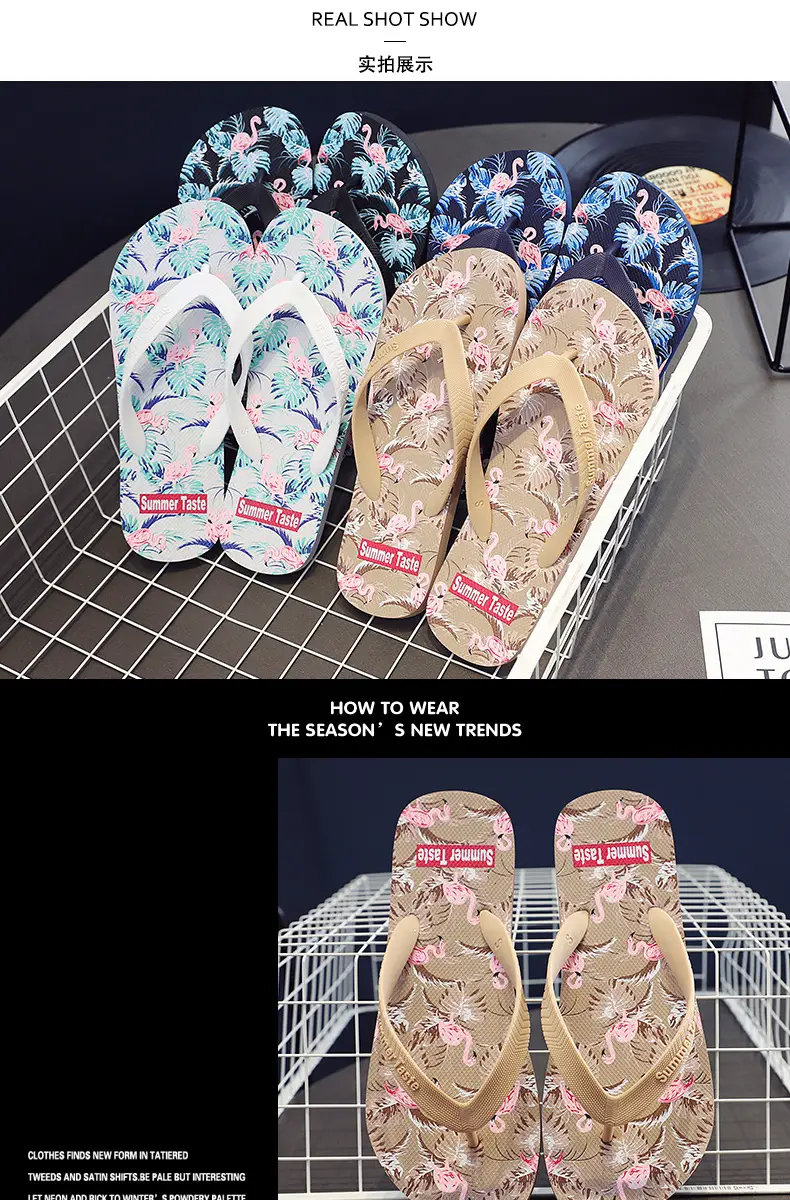 Summer Floral Flip Flops for Men Anti-Slip Beach Wear — feature 6