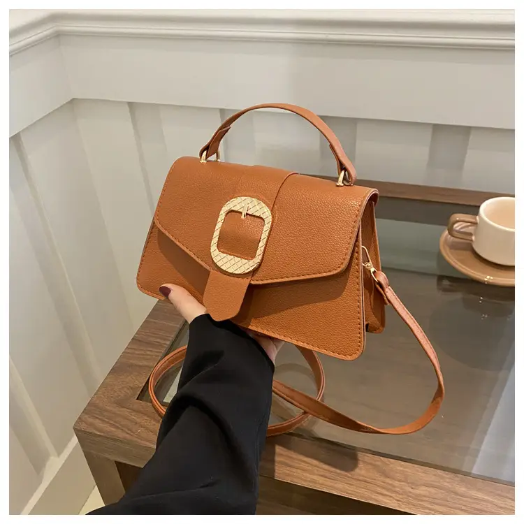 Korean Fashion Brown Leather Crossbody Bag for Women — feature 11