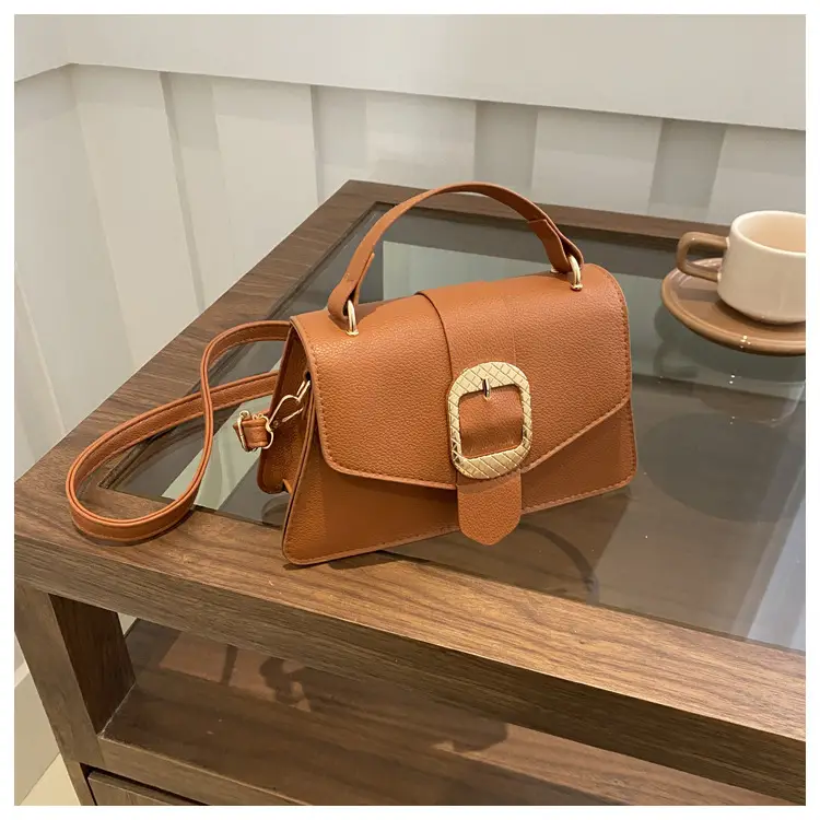 Korean Fashion Brown Leather Crossbody Bag for Women — feature 12