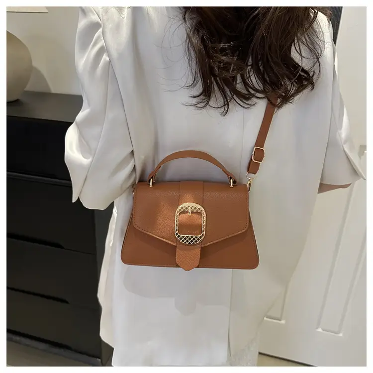 Korean Fashion Brown Leather Crossbody Bag for Women — feature 31