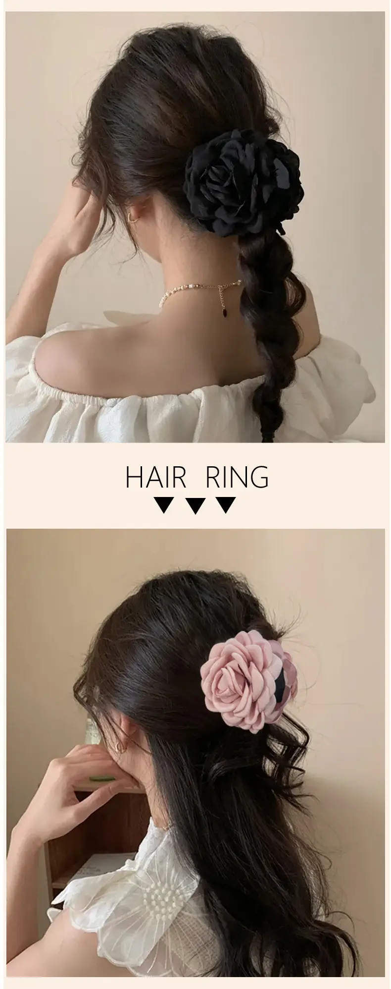 Pink Rose Hairpin for Women Spring Summer Clip — feature 6