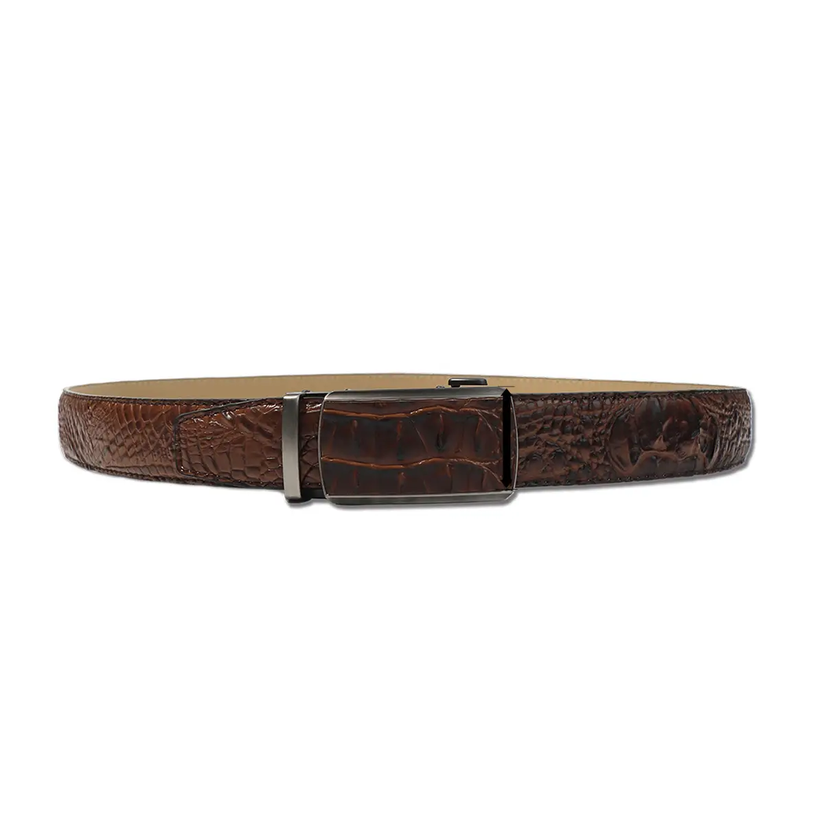 Men's Crocodile Belt Black Automatic Buckle 2026 - Image 11