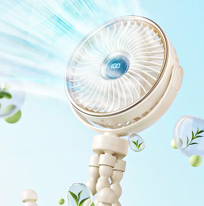 Octopus 2000mAh Portable Fan with Charging Cable — feature 13