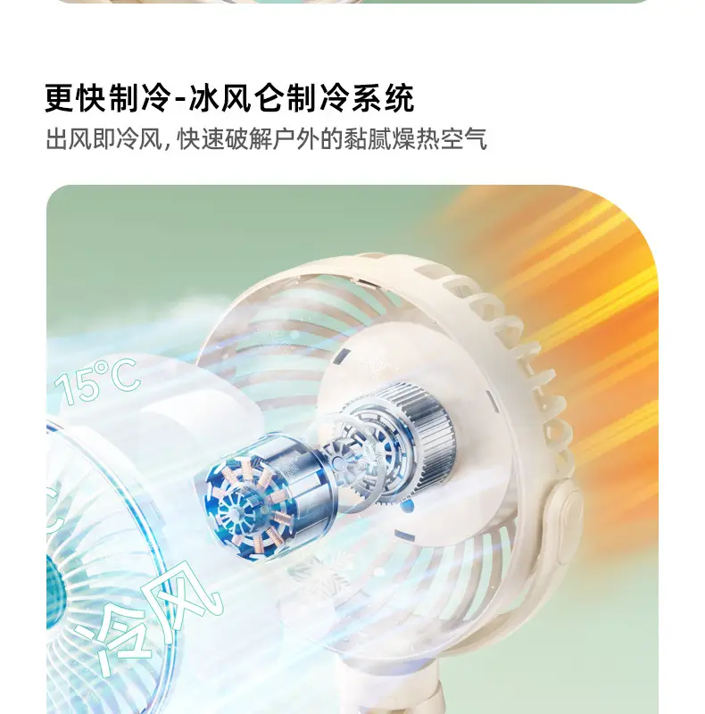 Octopus 2000mAh Portable Fan with Charging Cable — feature 16