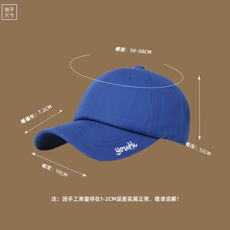 White Baseball Cap with Smiley Face & Sunscreen Band — feature 3