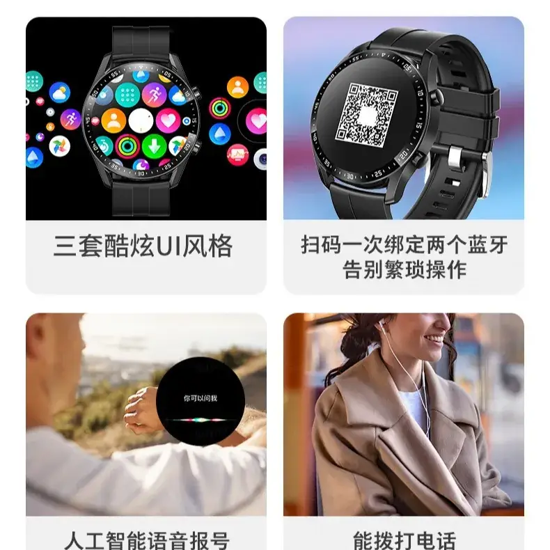 Multifunctional Smart Watch with Bluetooth Calling & Touch Screen - Image 3
